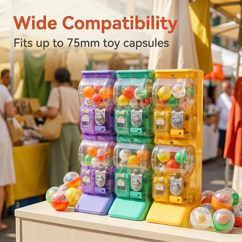 Máquina Gashapon Transparente  - Arcade Vending & Laundry reseña y precio