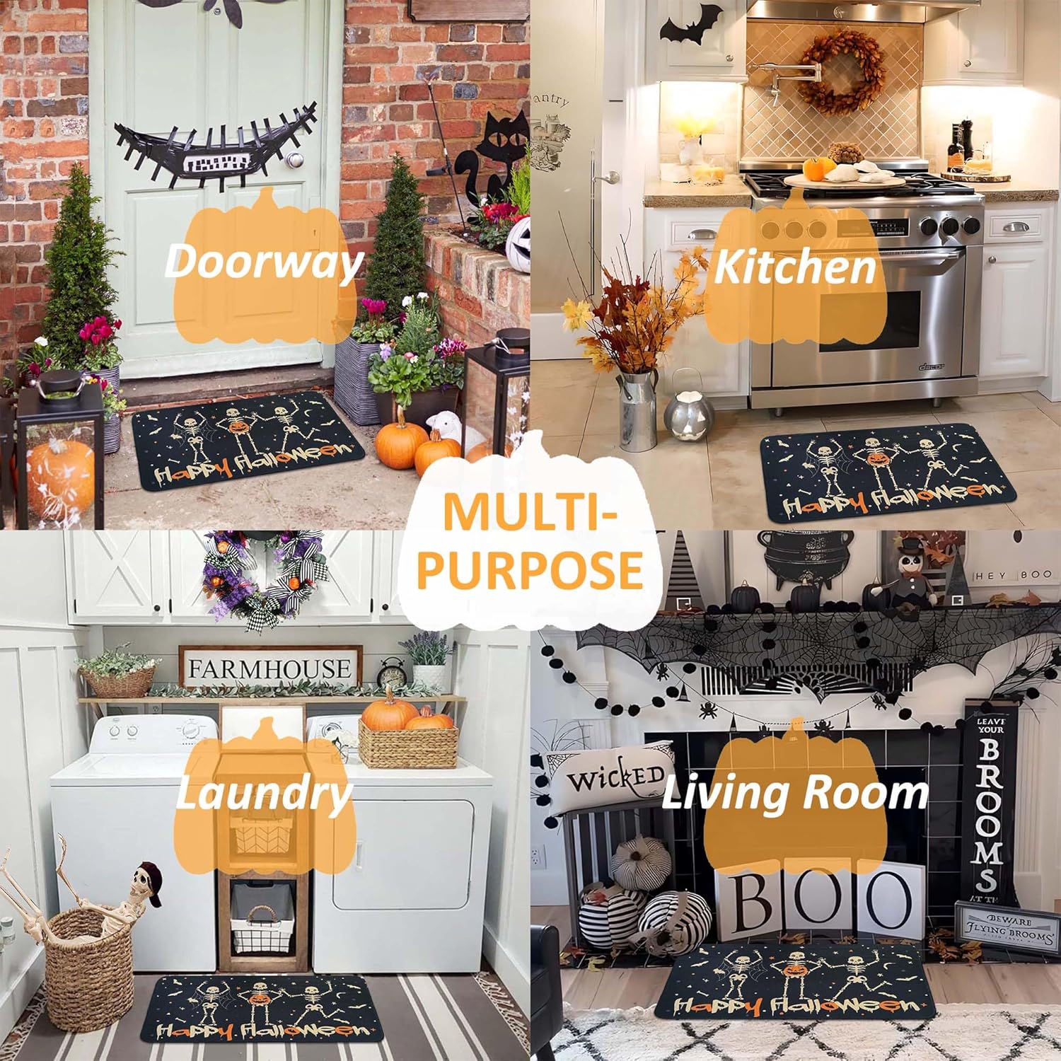 Alfombra de Halloween con Esqu - Dance Pad Machine reseña y precio