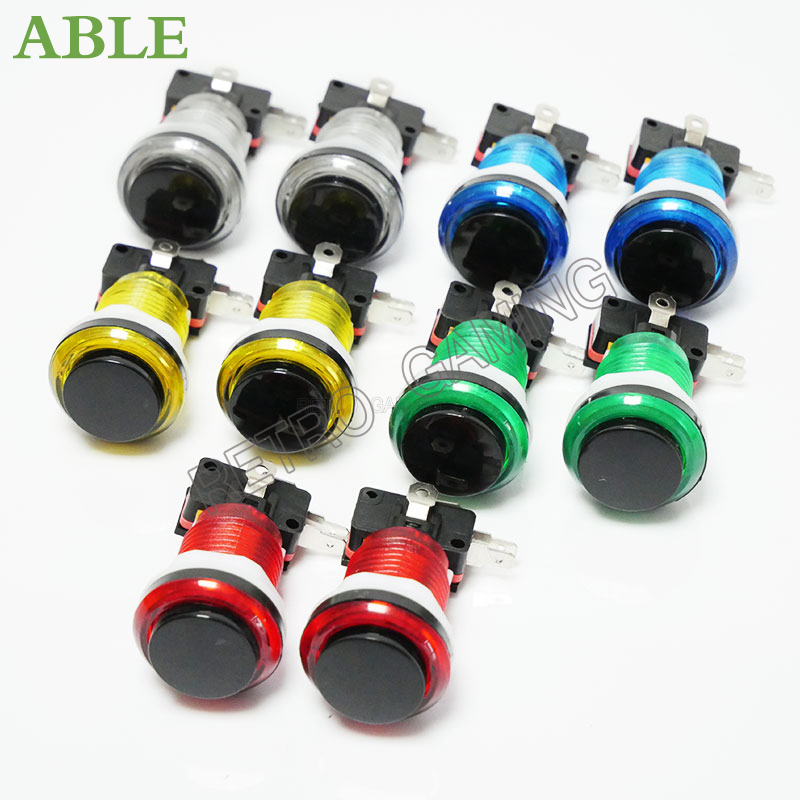 12 Uds. Botón pulsador LED Arc - Arcade Button Pcb reseña y precio