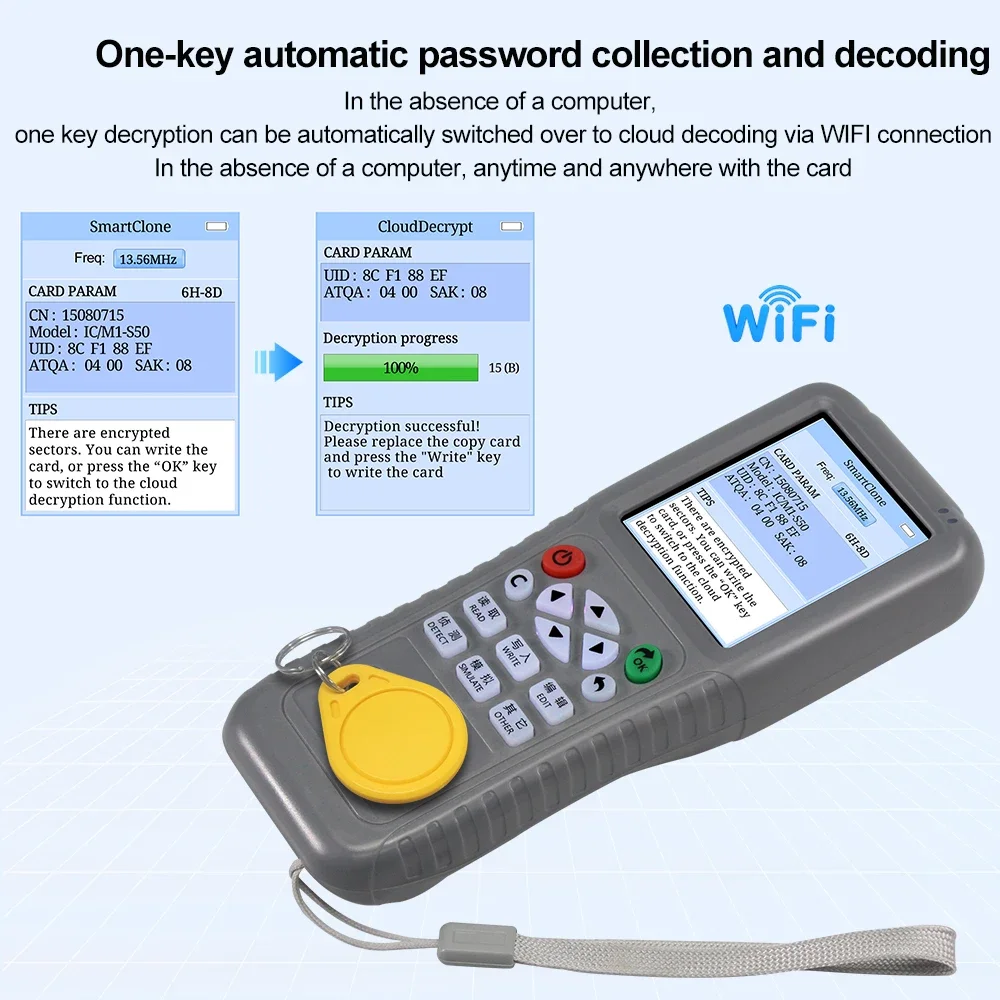 Copiadora Duplicadora WiFi RFI - Nfc Card Reader Vending reseña y precio